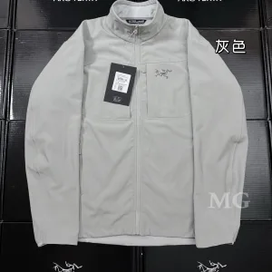 Luxury Archaeopteryx Jacket Red Windstopper Fleece Minimalist Style Urban Commuting Autumn Winter And