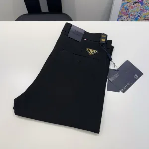 Designer Prada Trousers Red Silk Milk Golden Ratio