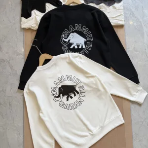 Luxury Mammut Sweatshirt Ash Cotton Soft And Gentle Spring Autumn Winter Crisp Silhouette