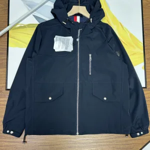 Reps AAA Moncler Outerwear Red Polyester Nylon Fiber Fabric Urban Style Sophistication Spring Autumn