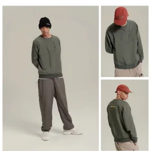 AAA Salomon Sweatshirt Red Simple And Versatile Spring Summer