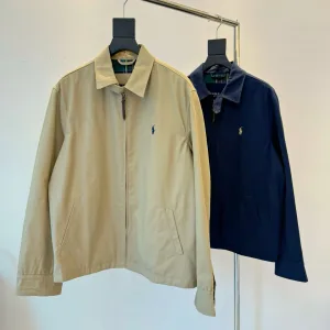 Designer Ralph Lauren Outerwear Color Cotton Pure Wool Twill Autumn Winter And Embroidery