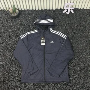 Super Clone High Quality Adidas Outerwear Red Mesh Woven Fabric Spring Autumn Zippered Pocket