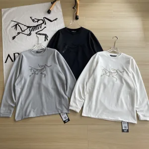 Luxury Archaeopteryx Long-Sleeved Shirts Red Cotton Fleece Quick-Drying Autumn Winter Large Print