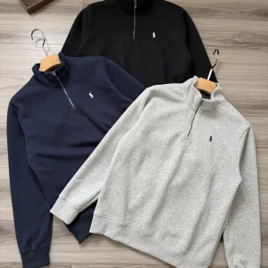 Designer Reps Ralph Lauren Hoodie Red Cotton Embroidery