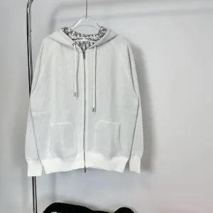 Reps Super Clone Dior Outerwear Blue Cotton Pure Wool Cashmere Velvet Jacquard High-Quality Materials