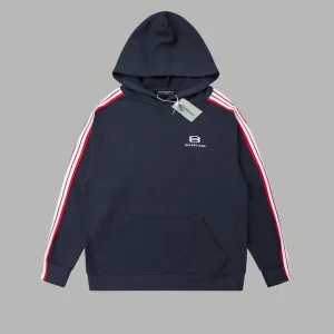 High Quality AAA Balenciaga Hoodie Red Cotton Pure Autumn Winter