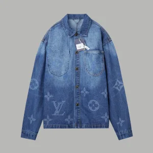 Reps Louis Vuitton Pants Red Jacquard Denim Spring Summer Embroidery