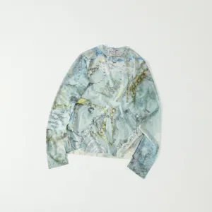 AAA Reps Acne Studios Long-Sleeved Base Layer Red Polyester Spandex Mesh Lace Spring Summer Autumn Winter