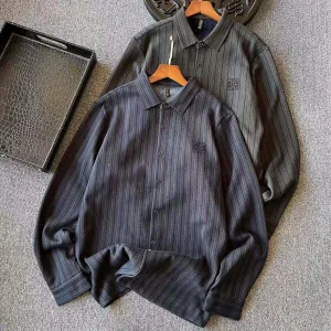 High Quality Reps Loewe Shirt Red Silk Wool Fleece Soft