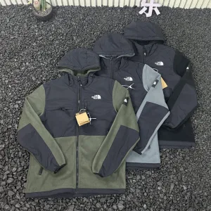 Reps AAA The North Face Coat Green Wool Lambswool Fleece Winter Patch