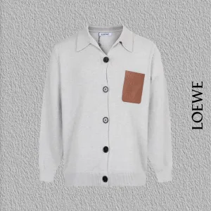 High Quality Luxury Loewe Cowhide Outerwear
