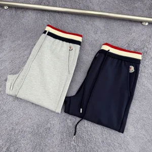 AAA Monk Sweatpants Red Slim Fit Side Pockets