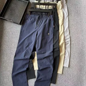 Super Clone Fendi Trousers Red Cotton Nylon Spandex Fabric Quick-Drying Running Premium Luxury