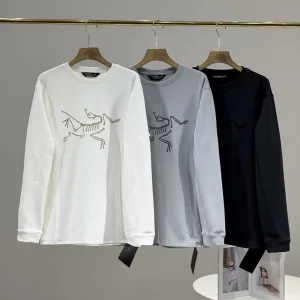 Super Clone Archaeopteryx Long-Sleeved Shirts Red Cotton Fleece Quick-Drying Autumn Winter Large Print