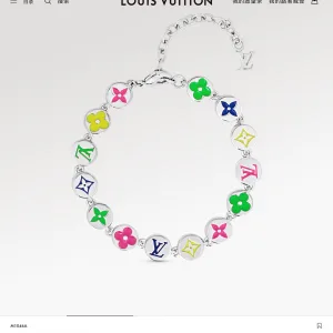 Reps Louis Vuitton Bracelet Red Youthful Energy Summer