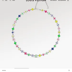 Super Clone High Quality Louis Vuitton Necklace Red Lace Summer