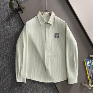 Luxury Aaa Fendi Cotton Long-Sleeved Shirt