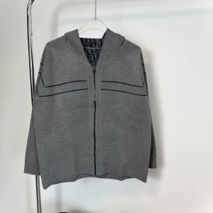 High Quality Dior Outerwear Red Cotton Pure Wool Cashmere Velvet Jacquard High-Quality Materials