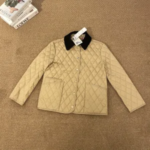 AAA Burberry Cotton-Padded Coat Golden Cotton Velvet Exquisite Workmanship