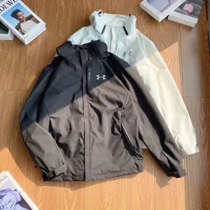 Designer Under Armour Jacket Red Down Winter Windproof Cuffs
