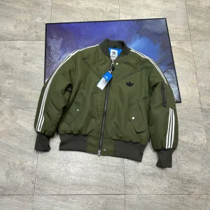 Reps AAA Adidas Outerwear Red Cotton Silk Polyester Nylon Spring Autumn Zippered Pocket