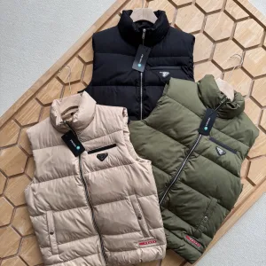 Reps Super Clone Prada Down Jacket Red Duck Polyester Nylon Fiber