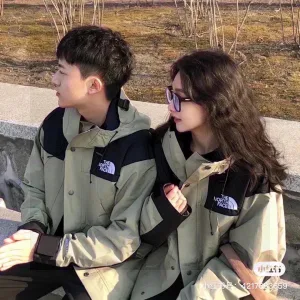 Reps The North Face Jacket Orange Fleece Spring Autumn