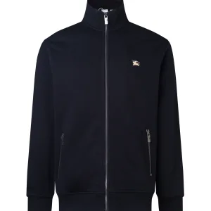 AAA Reps Burberry Coat Black Fleece Ribbed Fabric Embroidery