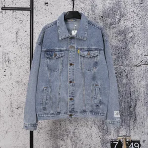 Designer Lanvin T-Shirts Red Denim Patch