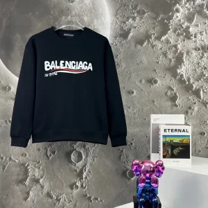 Luxury Balenciaga Sweatshirt Red Cotton