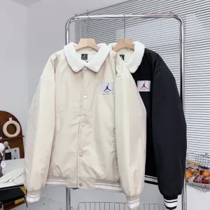 AAA Designer Jordan Outerwear Black Cotton Xinjiang Polyester Fiber Fleece