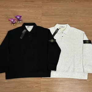 Super Clone Designer Stone Island Shirts Ash Cotton Pure Fleece Exquisite Workmanship Street Style Patch