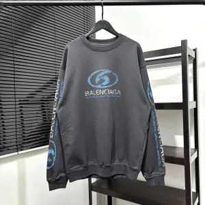 AAA Balenciaga Sweatshirt Red Cotton Embroidery