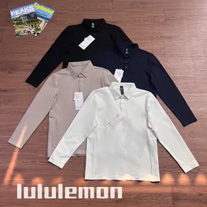 Reps Super Clone Lululemon Long-Sleeved Shirts Red Down Running Light Business Autumn Winter And
