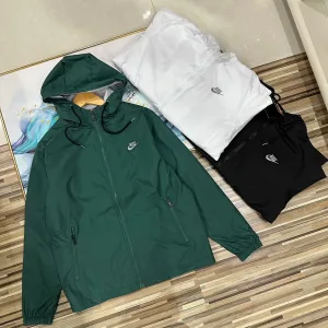 Super Clone Nike Coat Red Polyester Embroidery Color Blocking