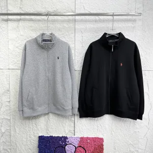 High Quality Luxury Ralph Lauren Jacket Red Cotton Plain Weave Lace Winter