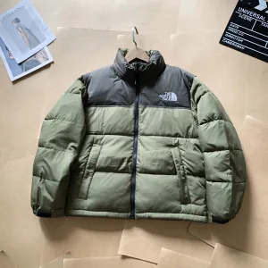 High Quality Reps North Outerwear Red Feather Duck Down Nylon Fabric Rock Climbing Spring Embroidery