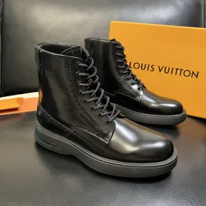 Luxury Aaa Louis Vuitton Denim Boots