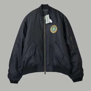 Luxury Balenciaga Jacket Yellow Nylon Fabric Embroidery