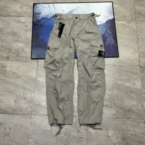 AAA Stone Island Work Pants Brown Quick-Drying Exquisite Workmanship Street Style Spring Summer And