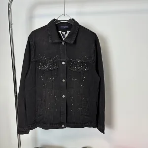 Reps Luxury Louis Vuitton Outerwear Blue Eva Denim Embroidery Side Pockets