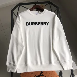 Designer Super Clone Burberry Sweatshirt Green Cotton Pure 3D Logo