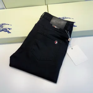 High Quality Super Clone Moncler Black Pants Ash Slim Fit