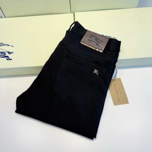 Designer Reps Burberry Black Pants Ash Slim Fit