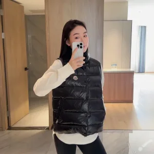 AAA Moncler Outerwear Red Eva Wool Feather Goose Down Nylon Fabric Smooth To The Touch Easy Match Sophistication Winter Zippered Pocket