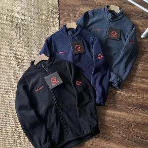 Designer AAA Mammut Jacket Red Fleece Autumn Early Zippered Pocket