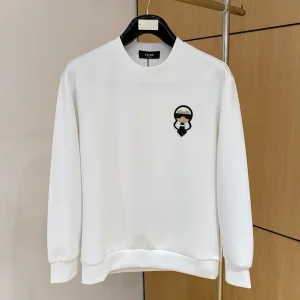 Designer High Quality Fendi Hoodie Black Cotton Pure Space Autumn Winter