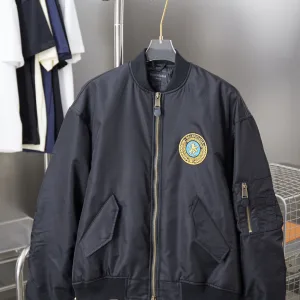 Luxury High Quality Balenciaga Jacket Yellow Nylon Fabric Embroidery