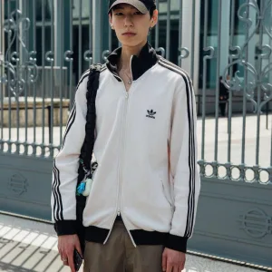 Designer Adidas Outerwear Red Cotton